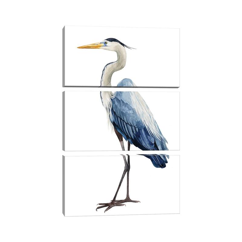 iCanvas "Seabird Heron I" by Grace Popp 3Piece Canvas Wall Art Set